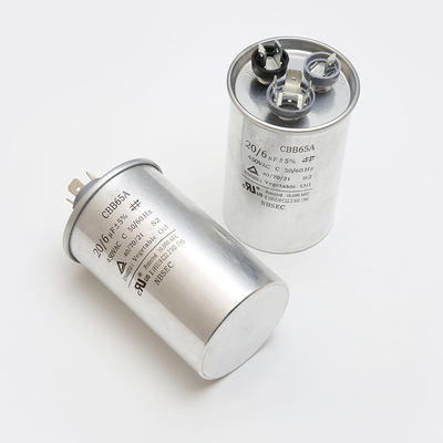 I condensatori di CA del condensatore 450V 20/6uF 5% del film di CBB65A 20uF per il motore eseguono le applicazioni