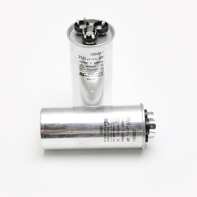 Condensatore del film del polipropilene 450VAC di 50/60HZ CBB65A-1 35uF 35/8uF 5% per il lavaggio del congelatore del condizionatore d'aria